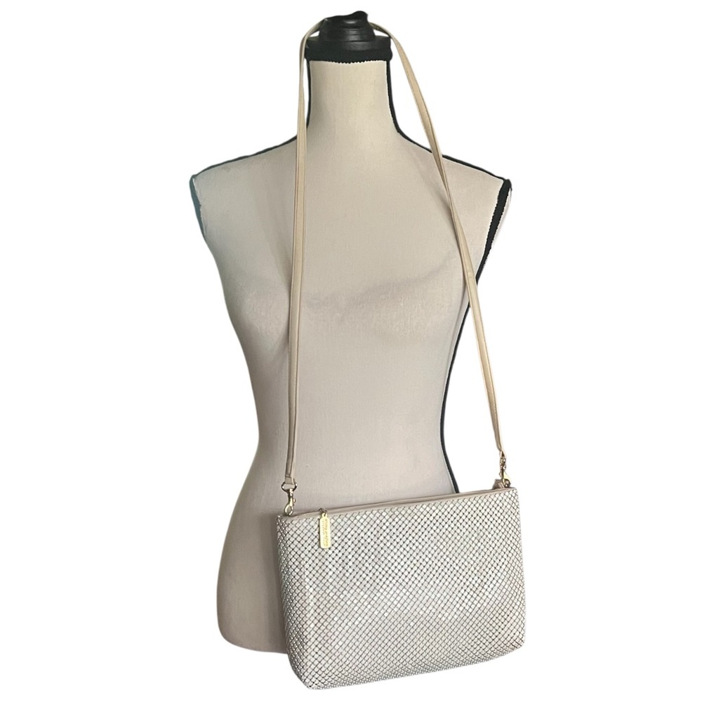 Whitting and Davis Metal Mesh Clutch Crossbody Handbag - Picture 8 of 10